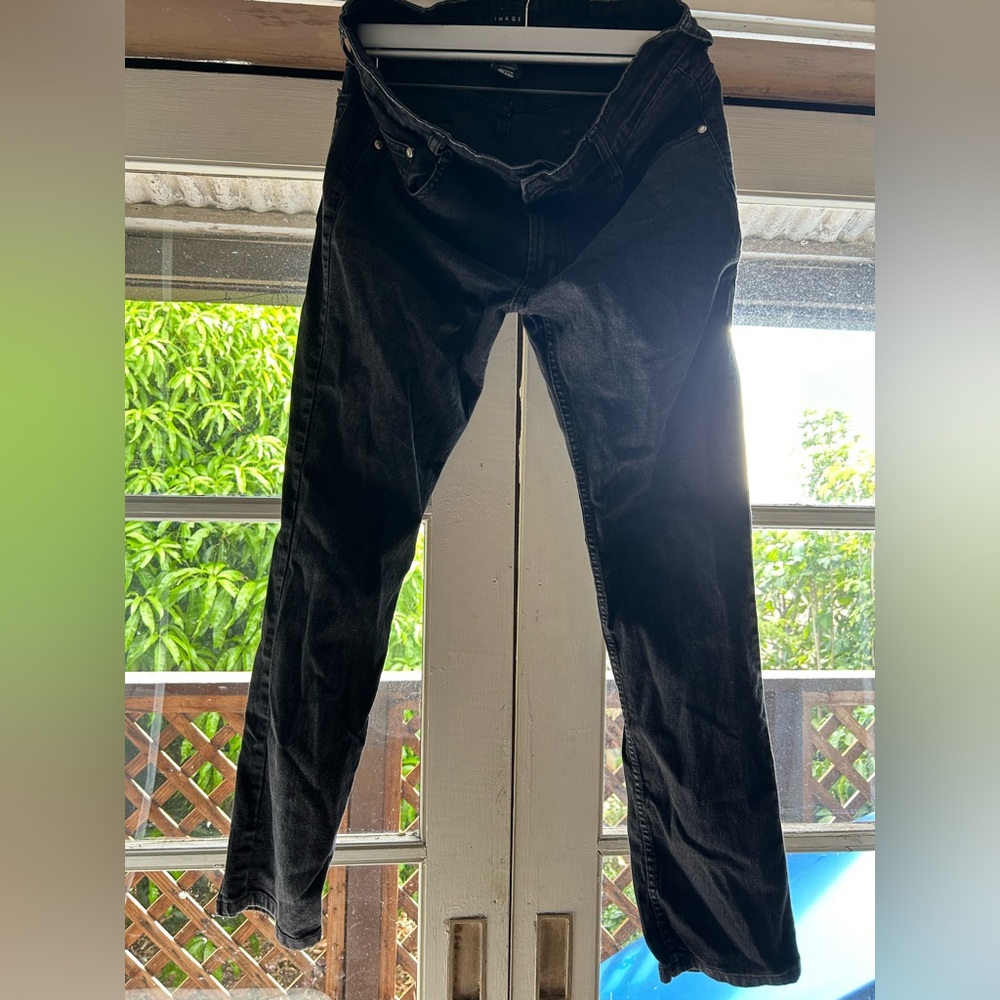 Mens slim fit jeans black 32x32